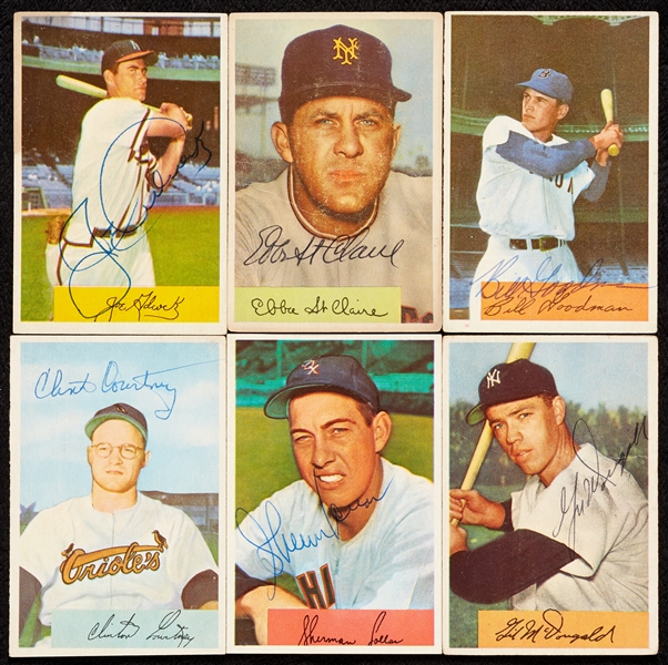 Signed 1954 Bowman Baseball Group (31)