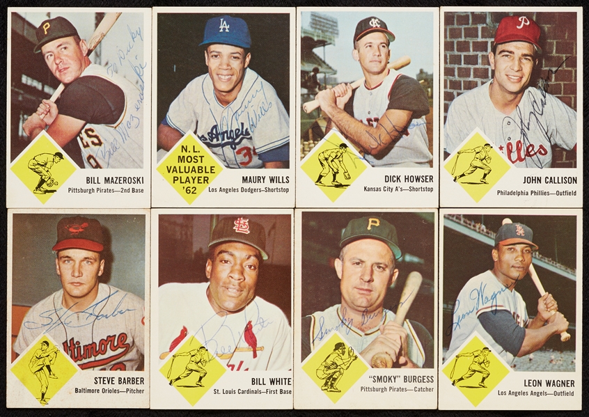 Signed 1963 Fleer Baseball Group (30)
