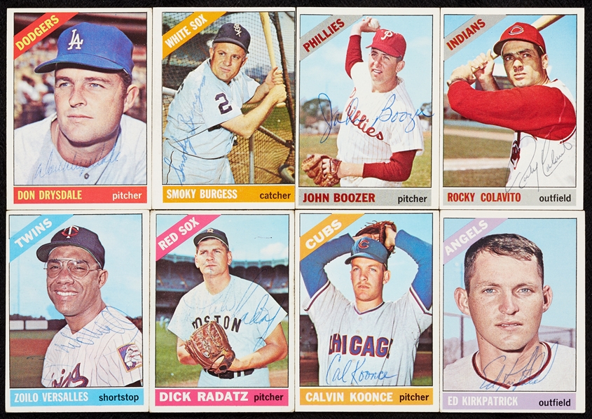 Signed 1966 Topps Baseball Group (66)