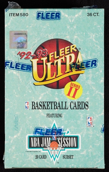 1992-93 Fleer Ultra Series 2 Basketball Wax Box Group with Case (10)