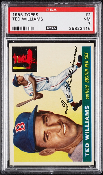 1955 Topps Ted Williams No. 2 PSA 7