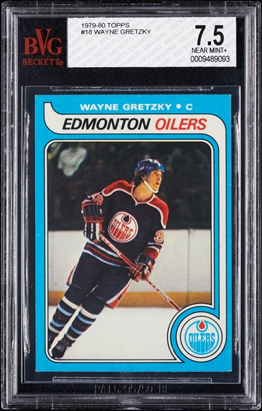 1979-80 Topps Wayne Gretzky RC No. 18 BVG 7.5