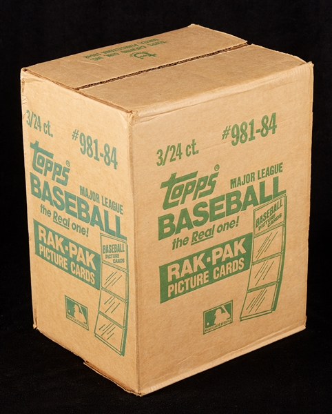 1984 Topps Baseball Rack Pack Sealed Case (3/24)