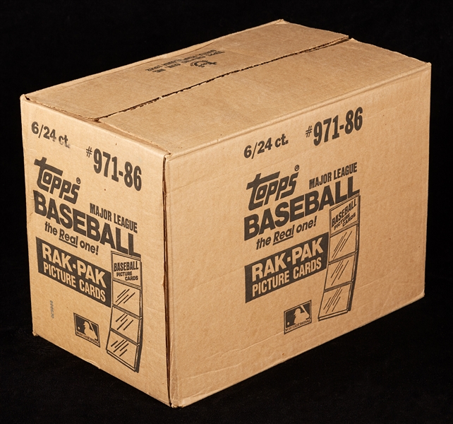 1986 Topps Baseball Rack Pack Sealed Case (6/24)