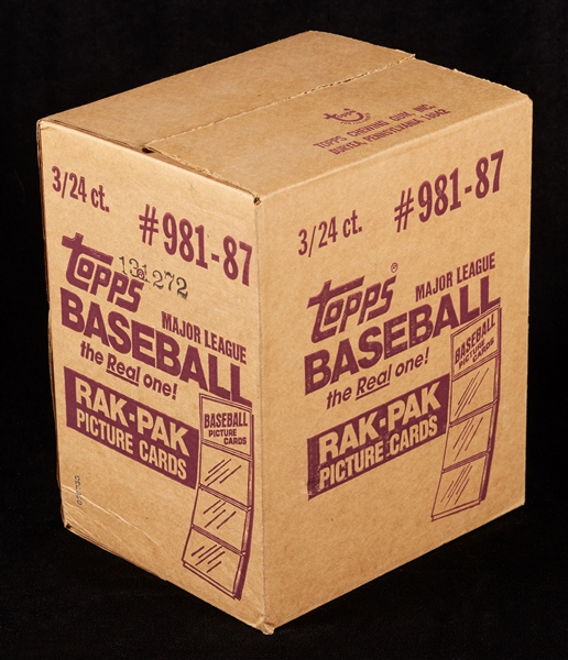 1987 Topps Baseball Rack Pack Sealed Case (3/24)