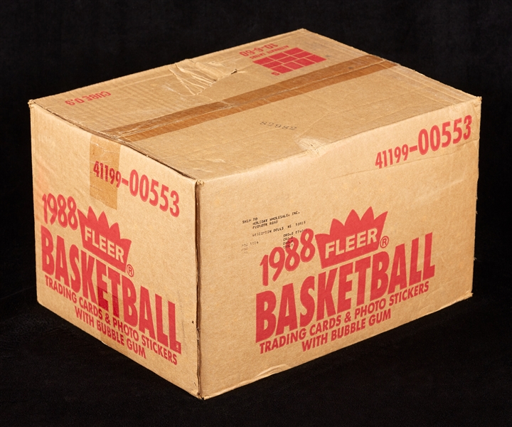 1988-89 Fleer Basketball Wax Box Sealed Case (12/36) (Fritsch/BBCE)