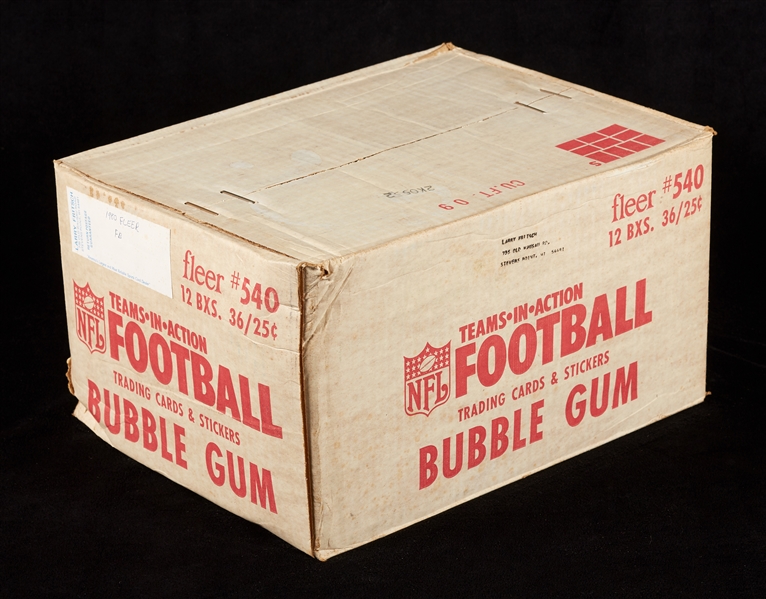 1980 Fleer Football Unopened Wax Case (12/36)