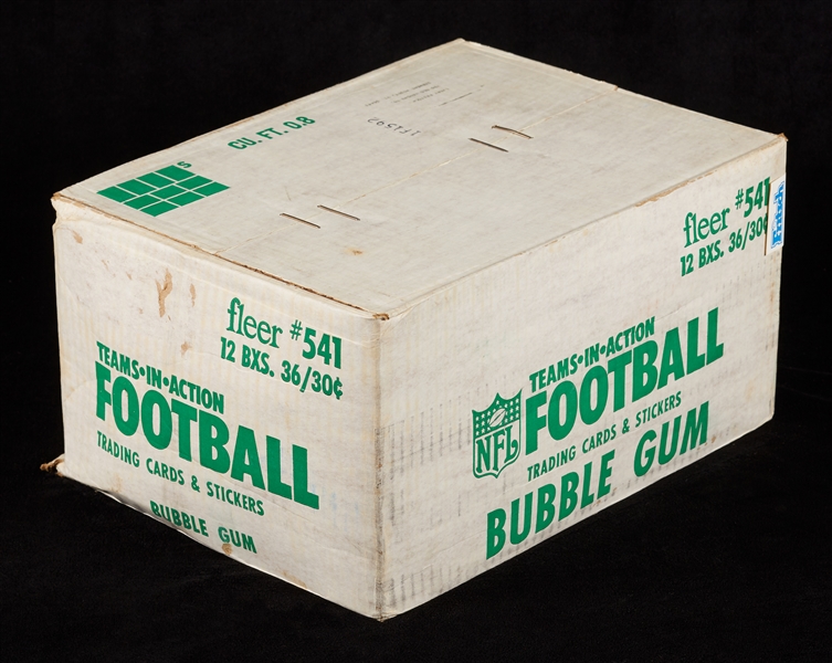 1981 Fleer Football Unopened Wax Case (12/36)
