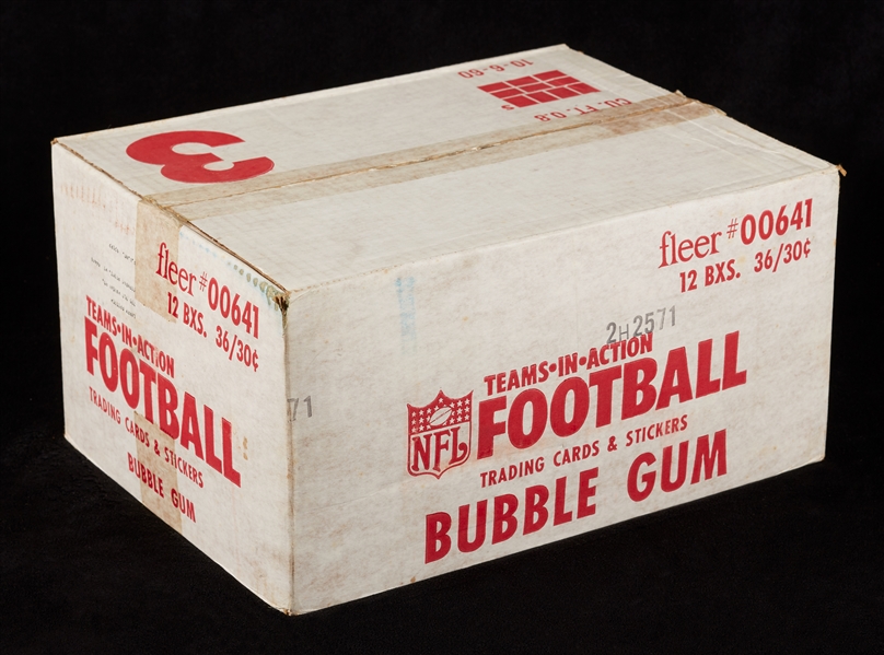 1982 Fleer Football Unopened Wax Case (12/36)