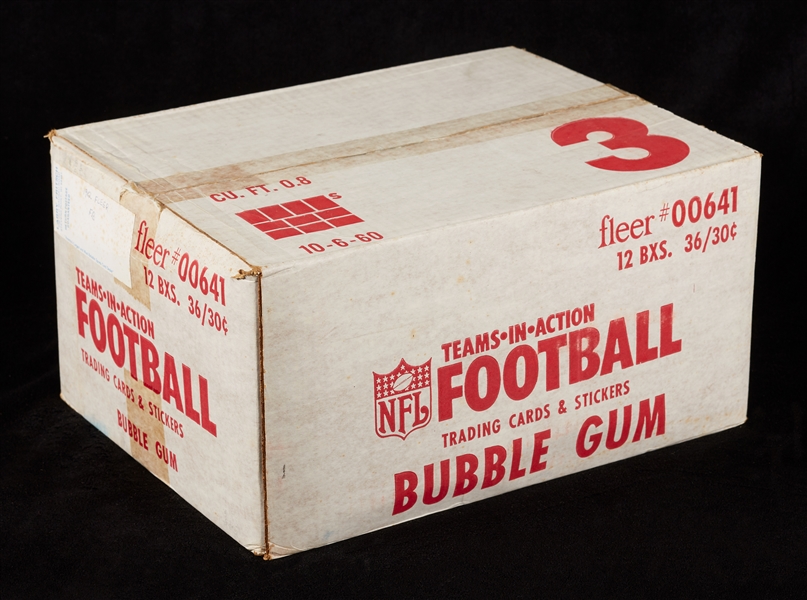 1982 Fleer Football Unopened Wax Case (12/36)