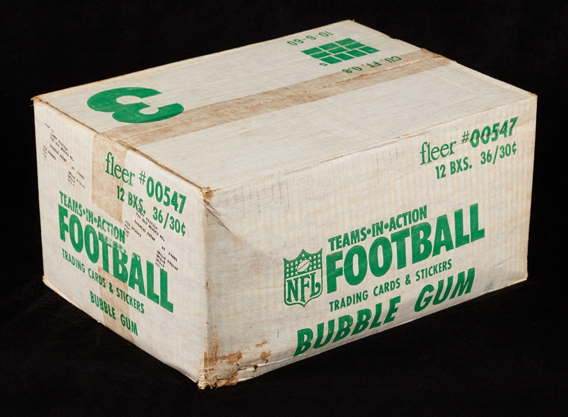 1983 Fleer Football Unopened Wax Case (12/36)