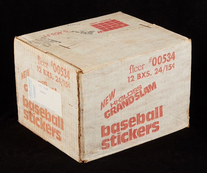 1977 Fleer Baseball Stickers Unopened Wax Case (12/24)