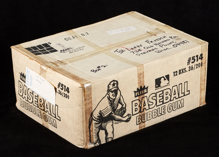 1980 Fleer Baseball Stickers Unopened Wax Case (12/36)