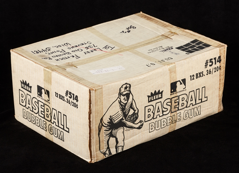 1980 Fleer Baseball Stickers Unopened Wax Case (12/36)