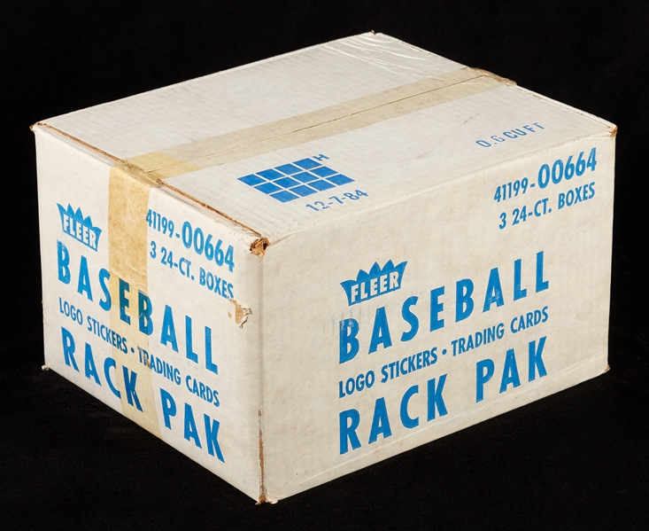 1986 Fleer Baseball Rack Pack Unopened Case (3/24)