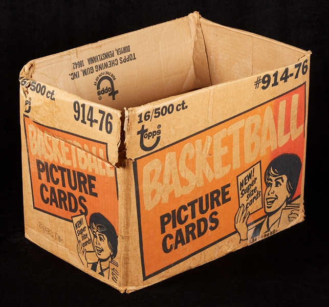 1976-77 Topps Basketball Vending Box Empty Case