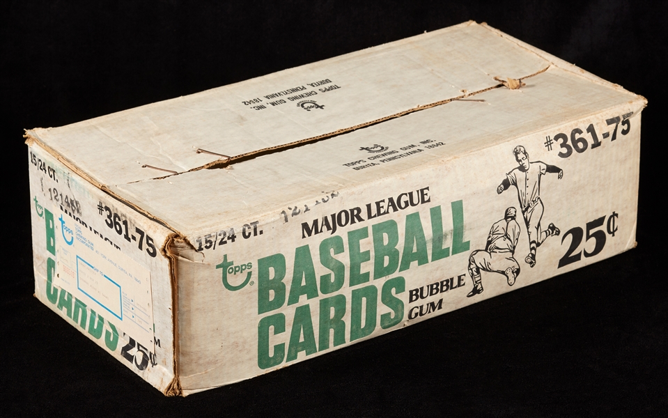 1975 Topps Baseball Cello Box Empty Case