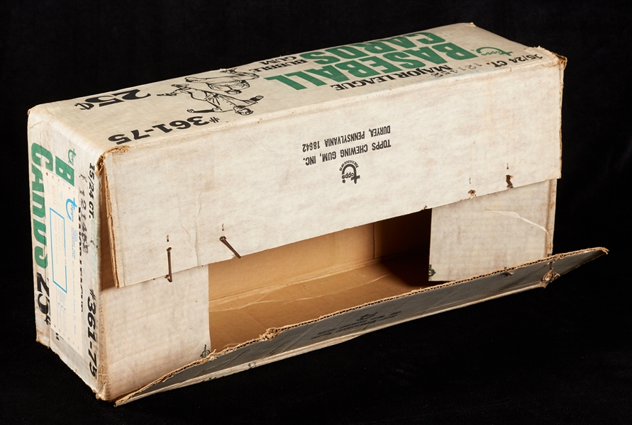 1975 Topps Baseball Cello Box Empty Case