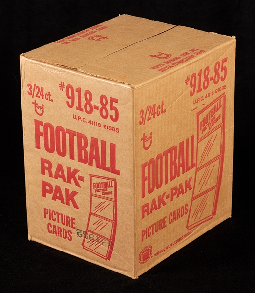 1985 Topps Football Rack Box Case (3/24)
