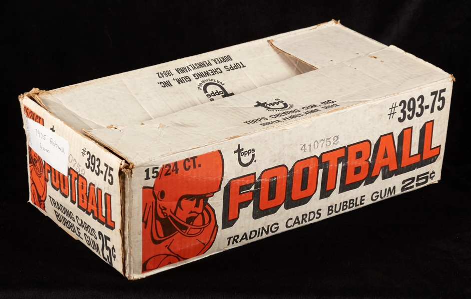 1975 Topps Football Cello Box Empty Case