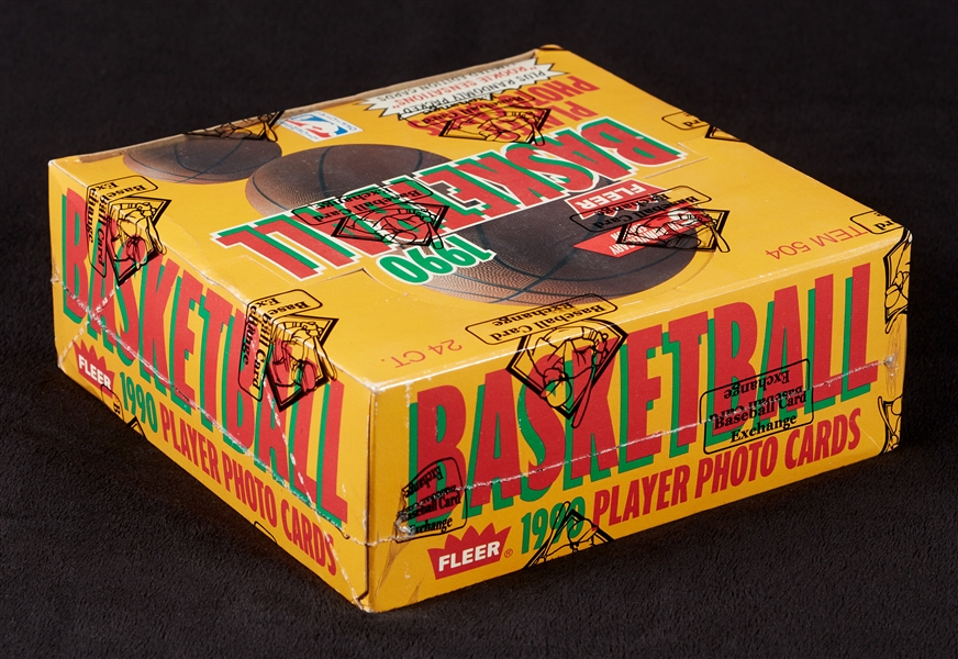 1990-91 Fleer Basketball Jumbo Pack Box (24) (BBCE)