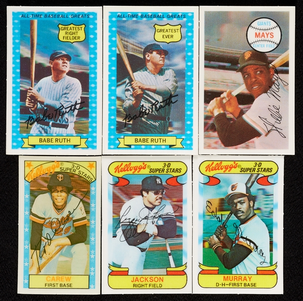 1970-79 Kellogg’s Baseball Near-Run of Sets (10)