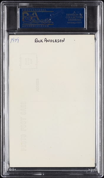 Rick Anderson (Mariners) Signed Photo-Postcard (PSA/DNA)