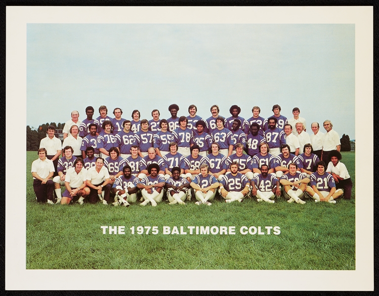 1975 Baltimore Colts Promotional Team Photograph (Belichick Rookie!)