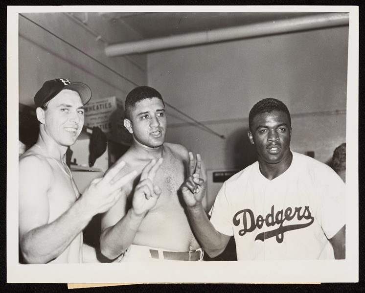 Brooklyn Dodgers (Jackie Robinson) Locker Room Type 1 Photograph