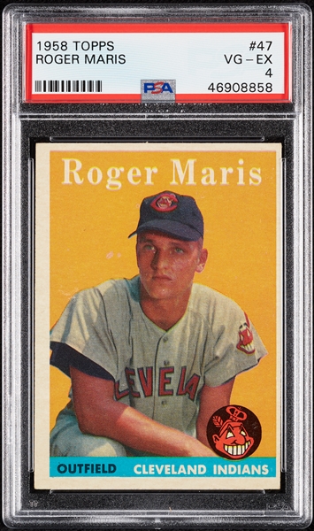1958 Topps Roger Maris RC No. 47 PSA 4