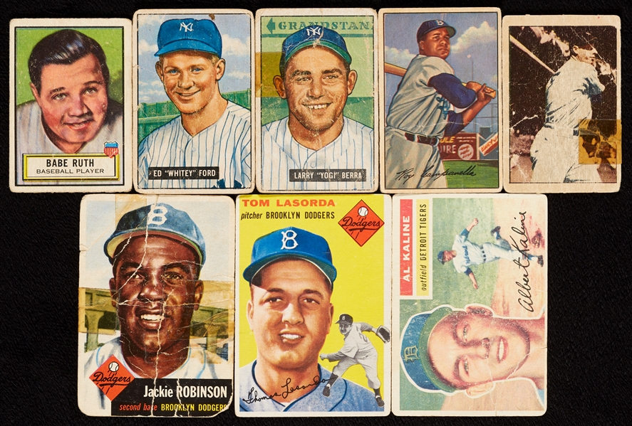 Huge 1949-70 Bowman and Topps Baseball Array With Six Dozen HOFers, Stars, Rookies (974)