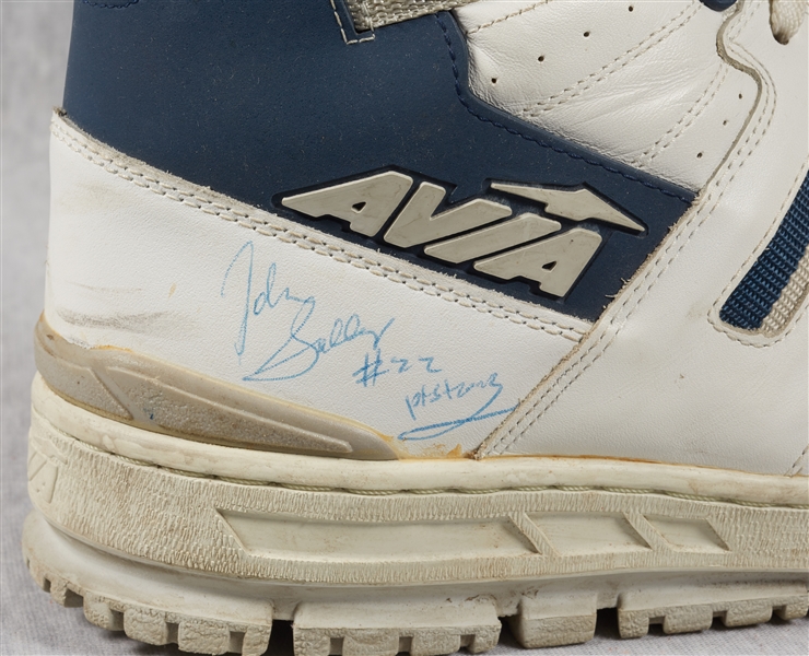 John Salley Game-Used & Signed Avia Shoes (2)