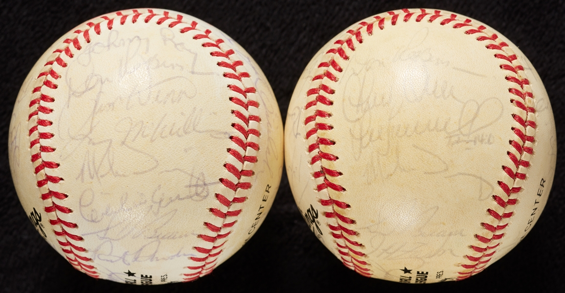 1986 Pittsburgh Pirates Team-Signed Baseballs (2)