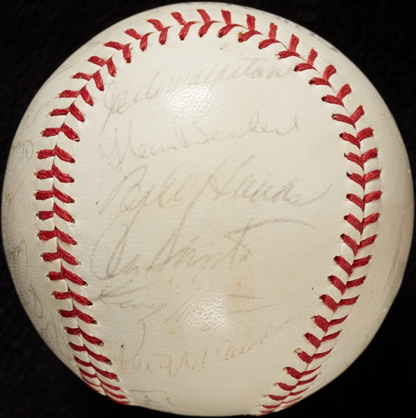 1967 Chicago Cubs Team-Signed Baseball (25)