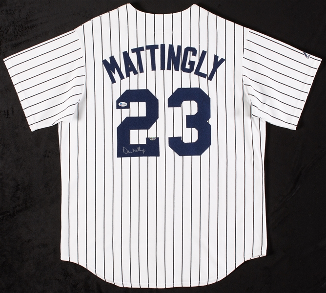 Don Mattingly Signed Yankees Jersey (BAS)