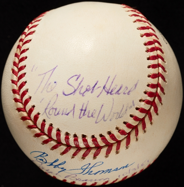 Bobby Thomson & Ralph Branca Shot Heard Round the World Baseball (Steiner)