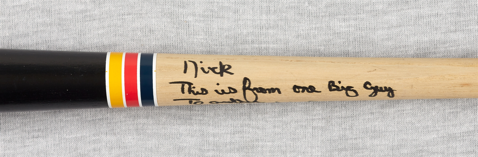 Cecil Fielder Game-Issued & Signed Bat Inscribed to SI For Kids Director of Photography (JSA)
