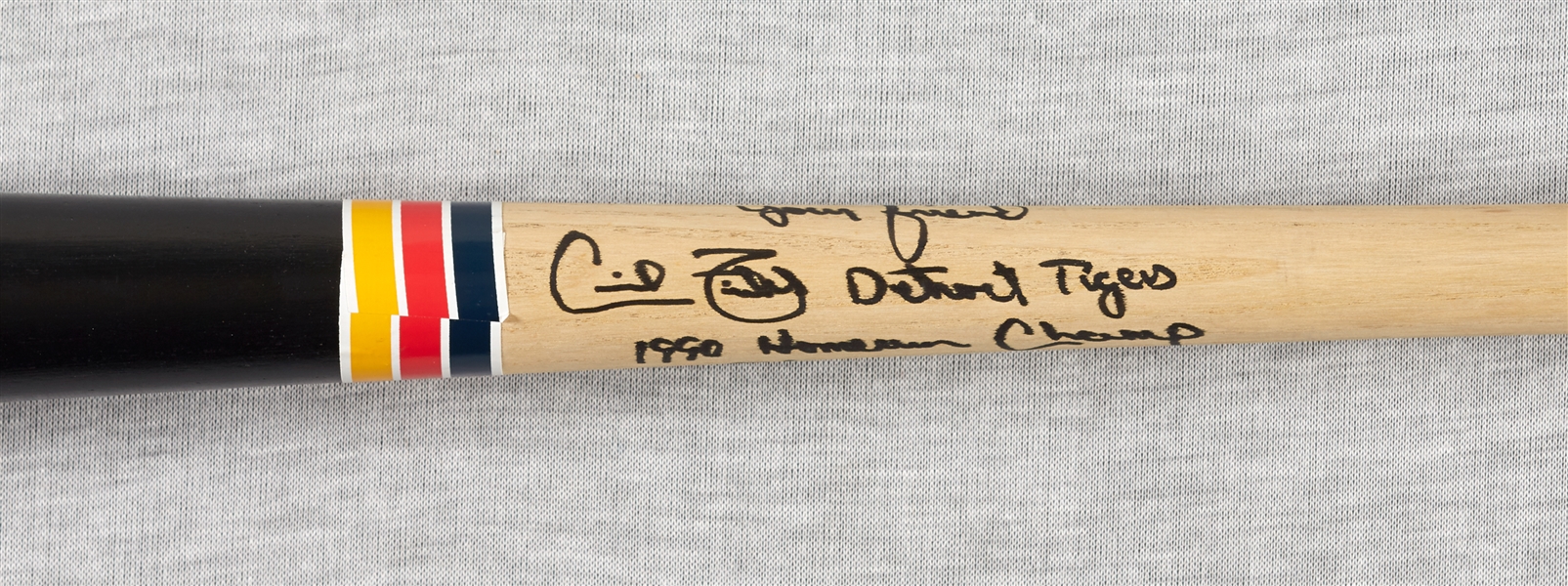 Cecil Fielder Game-Issued & Signed Bat Inscribed to SI For Kids Director of Photography (JSA)