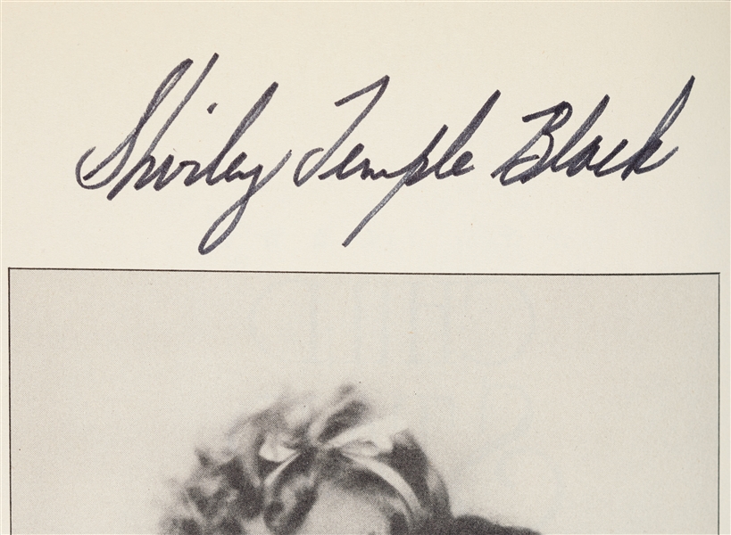 Shirley Temple Black Signed Child Star Book (BAS)