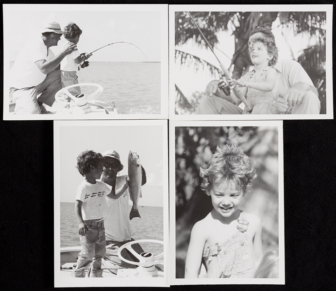 Ted Williams Original Family Black-and-White Fishing Photos (4)