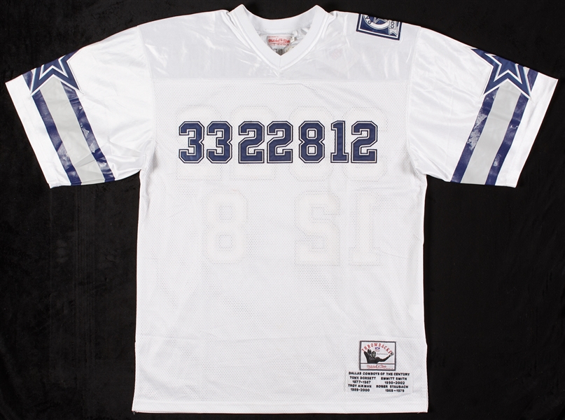 Cowboys of the Century Unsigned Jersey with Dorsett, Aikman, Smith, Staubach (4)