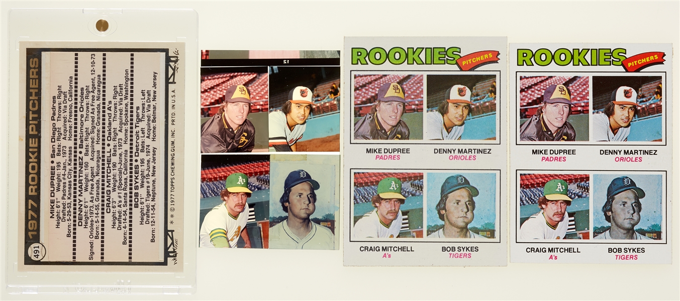 1977 Dennis Martinez Rookie Card Paste-up From Topps Vault (7)