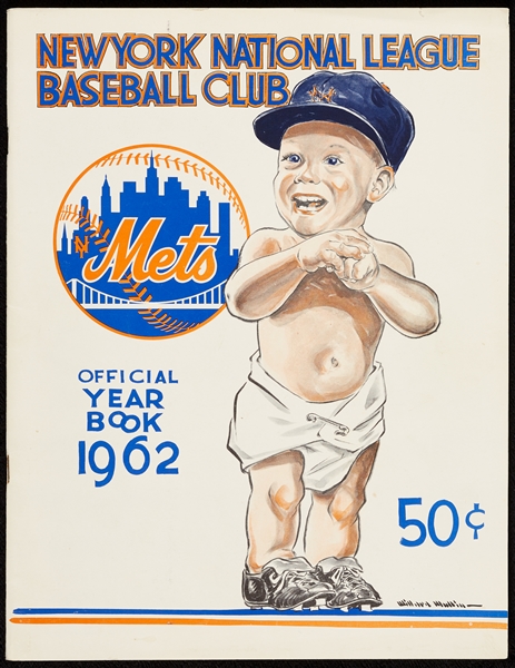 1962 New York Mets Official Yearbook From Inaugural Season
