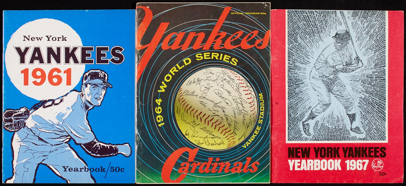 1960s New York Yankees Yearbook Group (3)