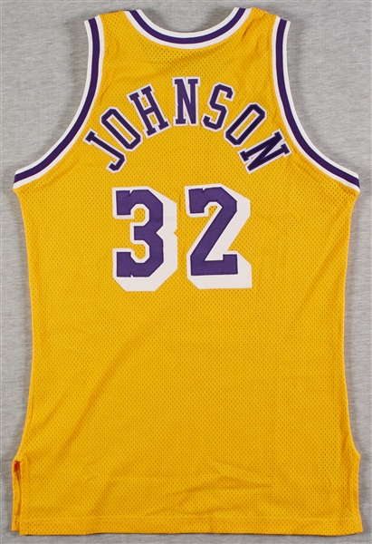Magic Johnson Signed Lakers Jersey (BAS)