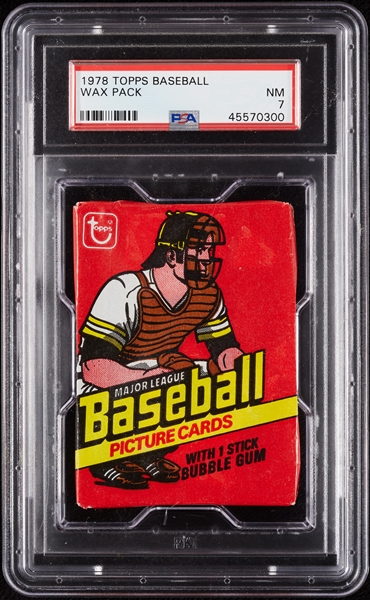 1978 Topps Baseball Wax Pack (Graded PSA 7)