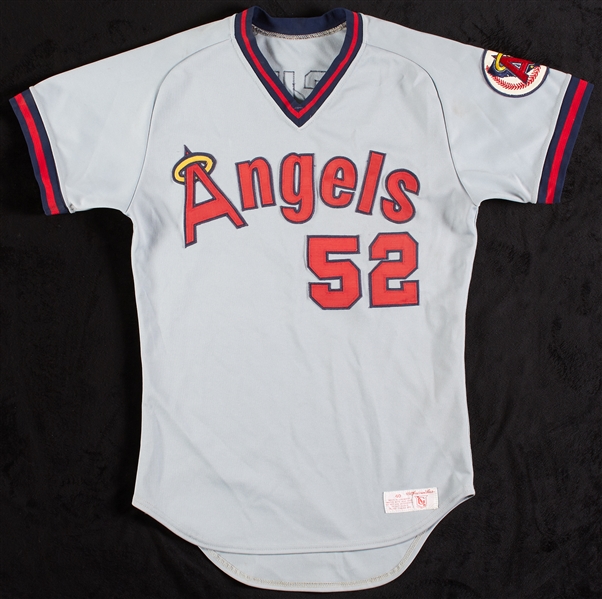 Todd Fischer 1986-88 California Angels Game-Worn Road Jersey 