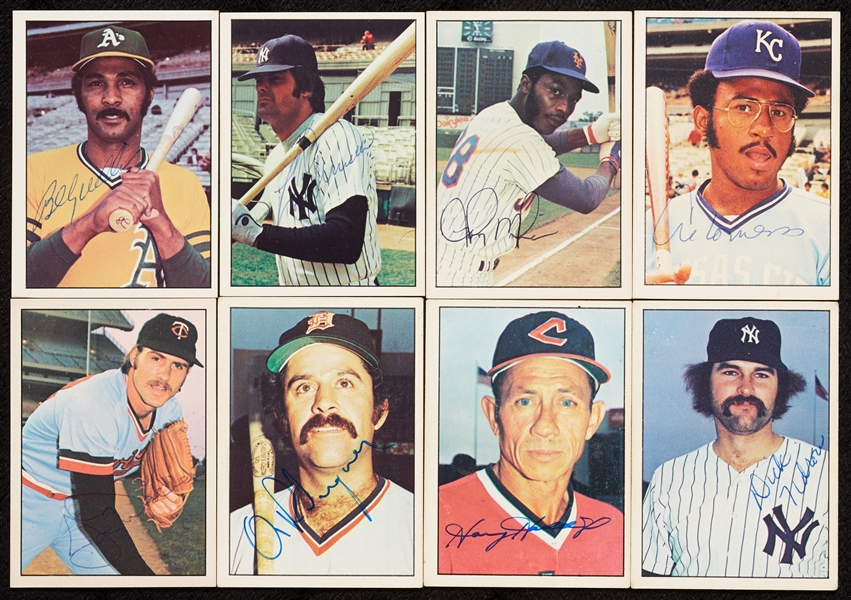 Signed 1976 SSPC Baseball Card Collection (158)