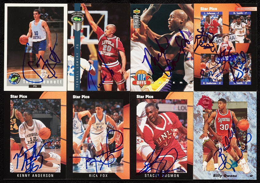 Signed Basketball Card Group with Classic, Star Pics, Collegiate Collection (71)