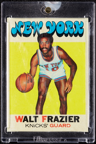 1971 Topps Walt Frazier Card Paste-up from the Topps Vault
